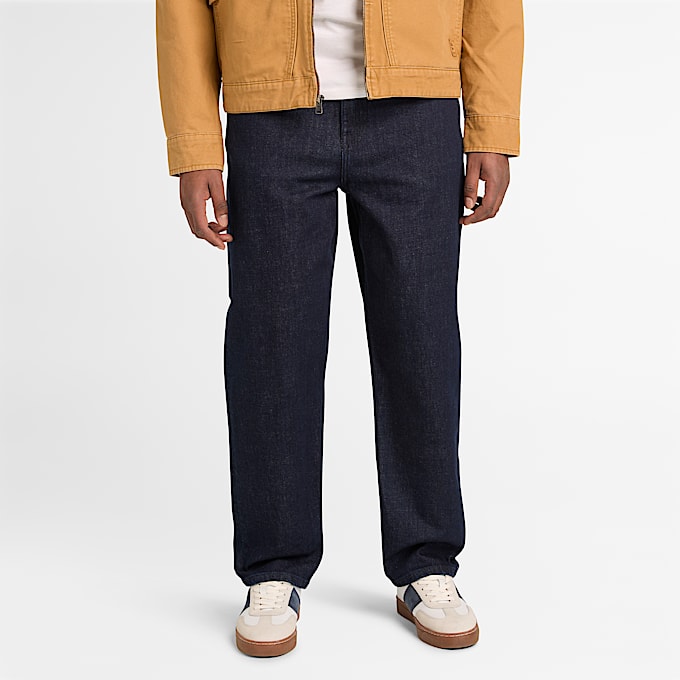 Bequeme StretchJeans mit schmal zulaufendem Bein fr Herren in Blau TBL Blau ALT1