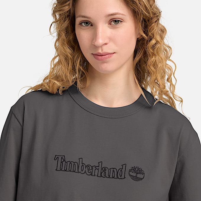 Camiseta de manga corta Lush para mujer en negro