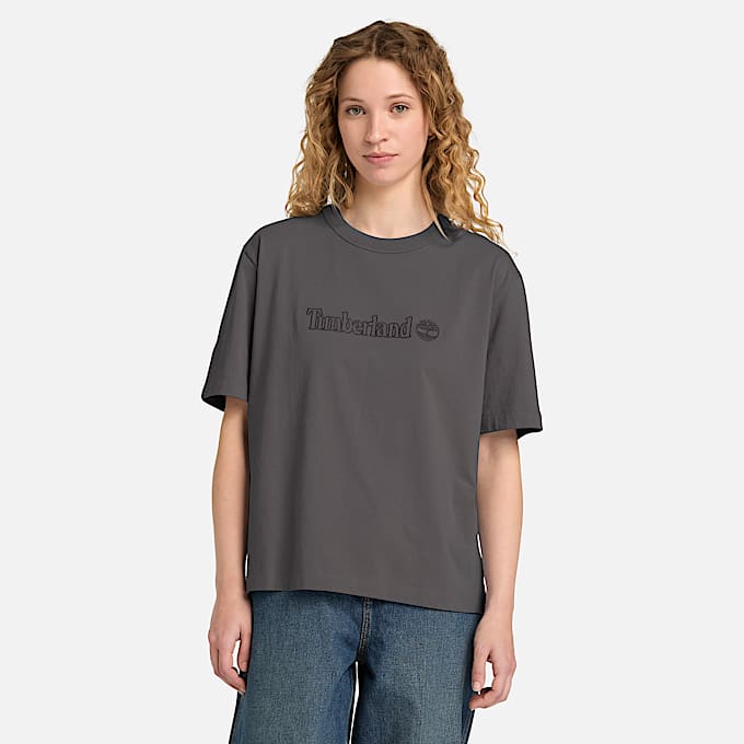 Camiseta de manga corta Lush para mujer en negro