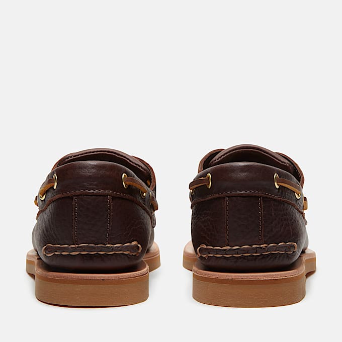 Handgefertigter Bootsschuh für Herren in Dunkelbraun