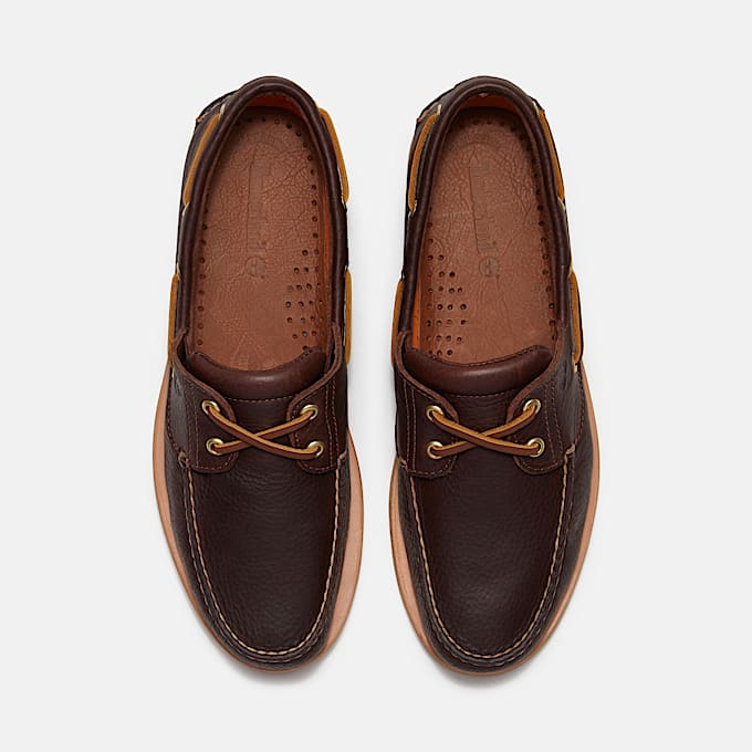 Handgefertigter Bootsschuh fr Herren in Dunkelbraun TBL Braun ALT2