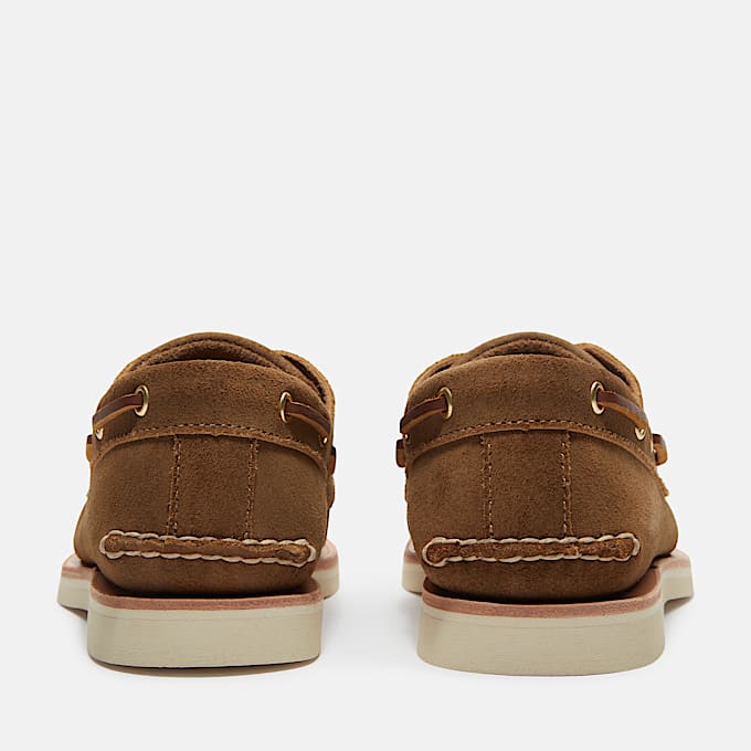 Handgefertigter Bootsschuh für Herren in Beige