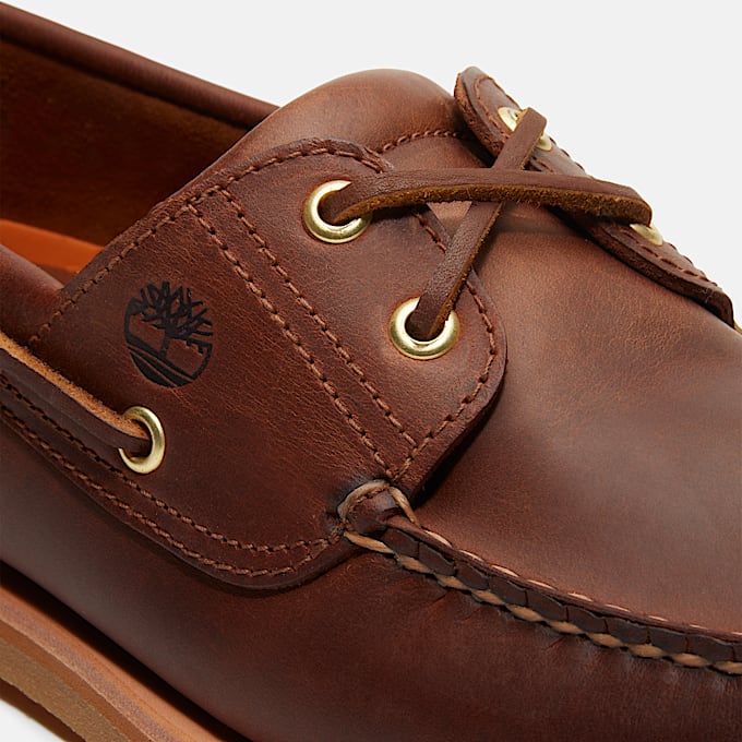 Handgefertigter Bootsschuh für Herren in Braun