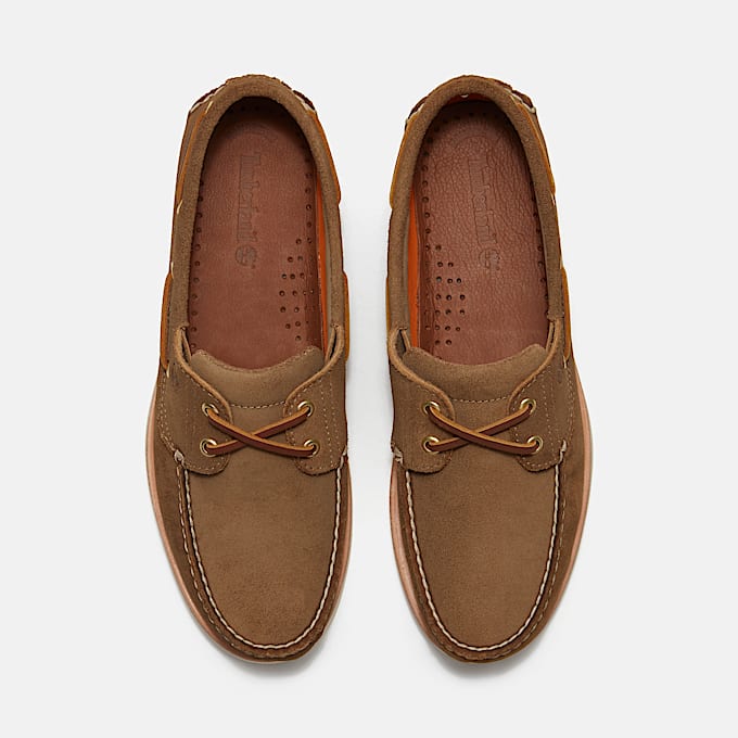 Handgefertigter Bootsschuh für Herren in Beige