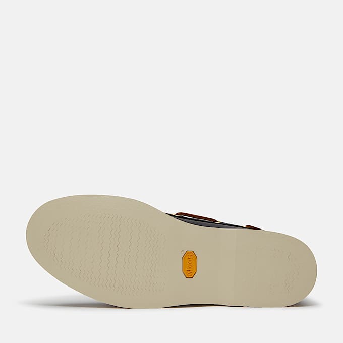 Handgefertigter Bootsschuh für Herren in Dunkelblau