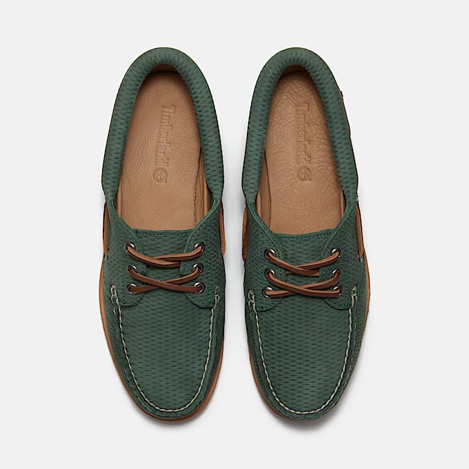 Timberland Authentic Boat Shoe for Women in Green TBL Green ALT2