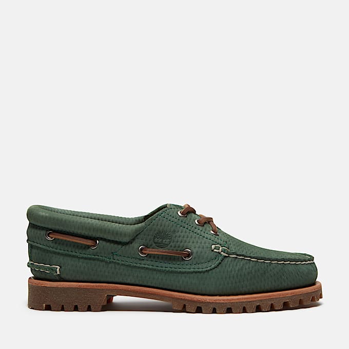 Timberland Authentic Boat Shoe for Women in Green TBL Green HERO