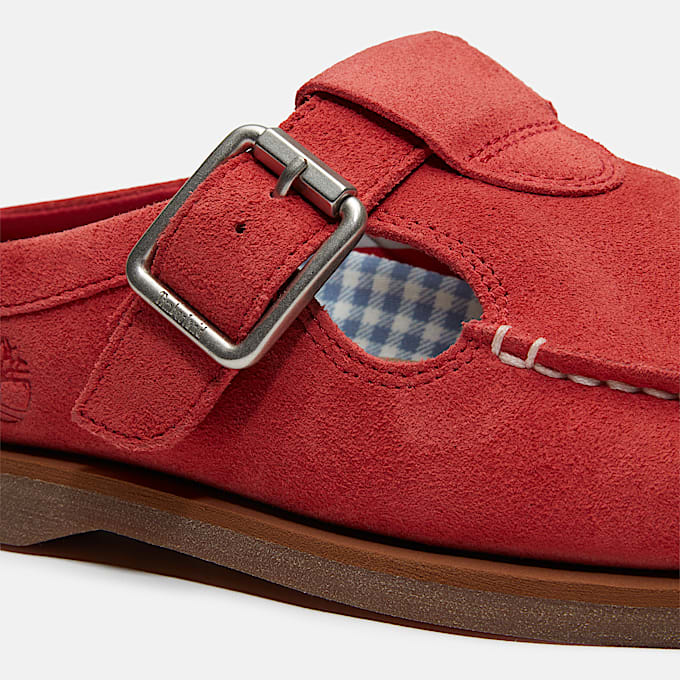 Timberland Classic Boat Mule for Women in Red TBL Red ALT7