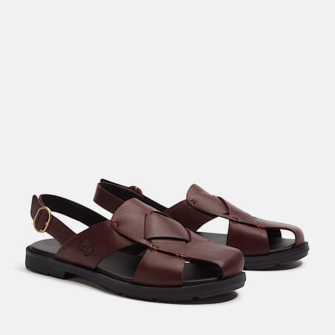 Calista Bay Backstrap Sandal for Women in Burgundy TBL Burgundy ALT4