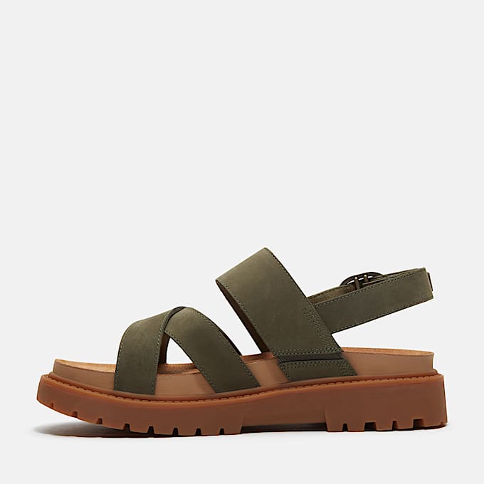 Clairemont Way Backstrap Sandal for Women in Dark Green TBL Green ALT6
