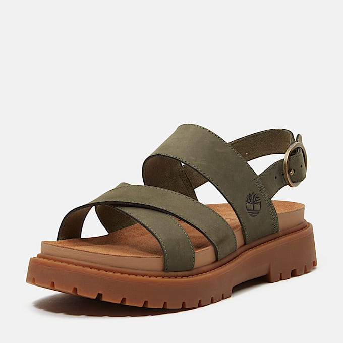 Clairemont Way Backstrap Sandal for Women in Dark Green TBL Green ALT10