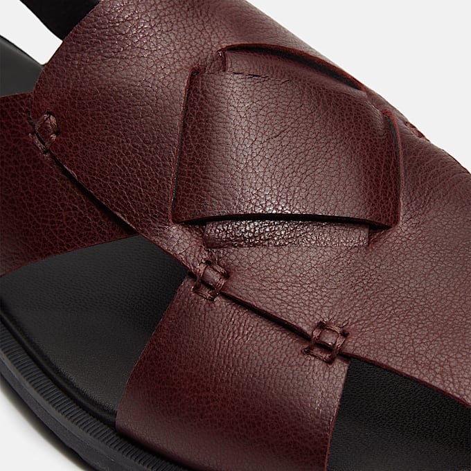 Calista Bay Backstrap Sandal for Women in Burgundy TBL Burgundy ALT7