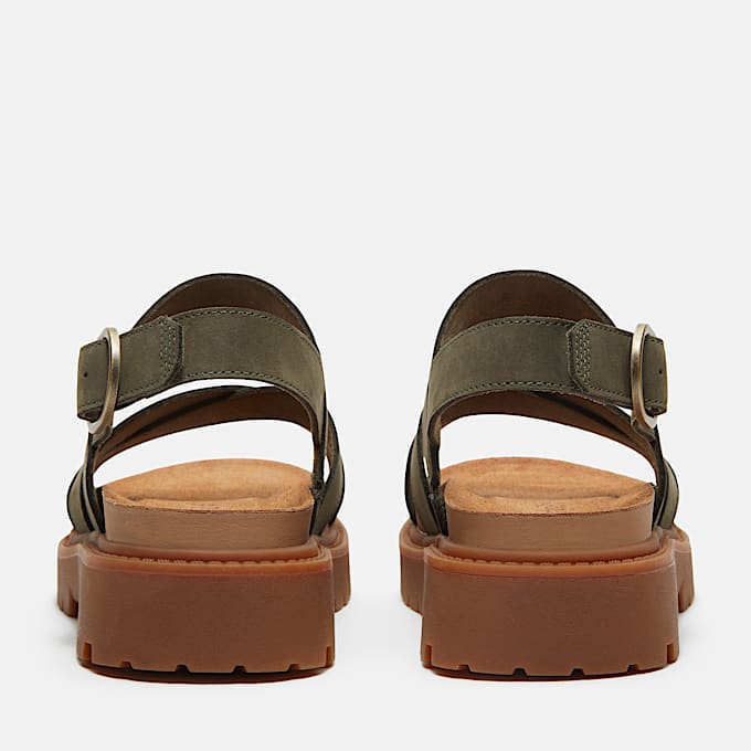 Clairemont Way Backstrap Sandal for Women in Dark Green TBL Green ALT5