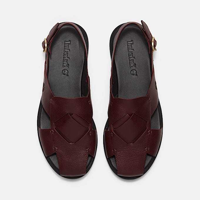 Calista Bay Backstrap Sandal for Women in Burgundy TBL Burgundy ALT2