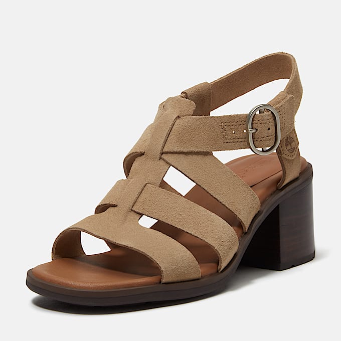 Bellevaux Suede Fisherman Sandal for Women in Beige TBL Beige ALT9