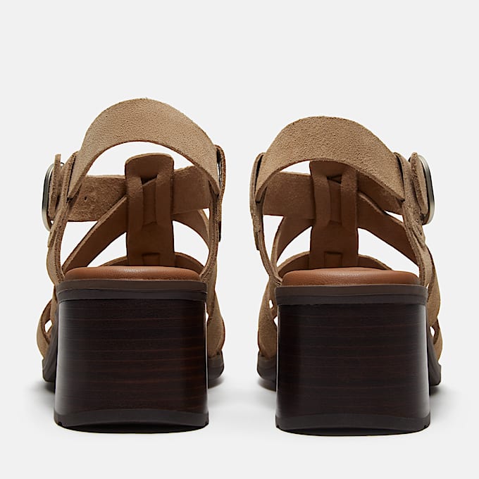 Bellevaux Fisherman-Sandale aus Veloursleder für Damen in Beige