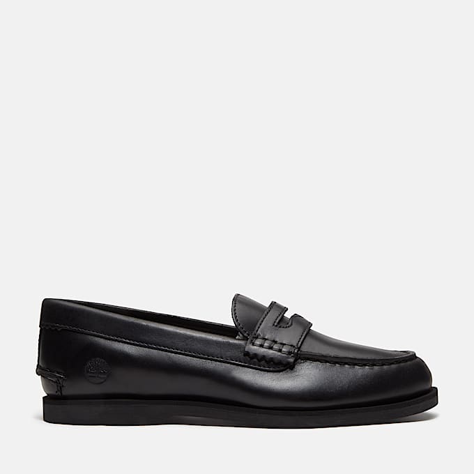 Klassischer SliponBootsschuh fr Damen in Schwarz TBL Schwarz HERO