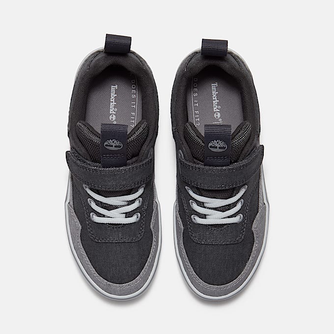 Stone Jump Sneaker mit Klettverschluss für Jugendliche in Dunkelgrau