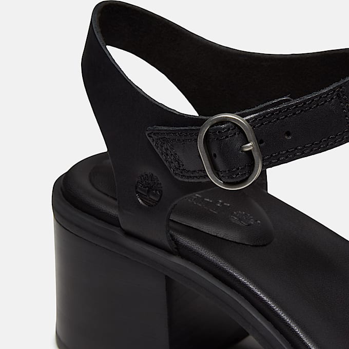 Bellevaux Backstrap Sandal for Women in Black TBL Black ALT7