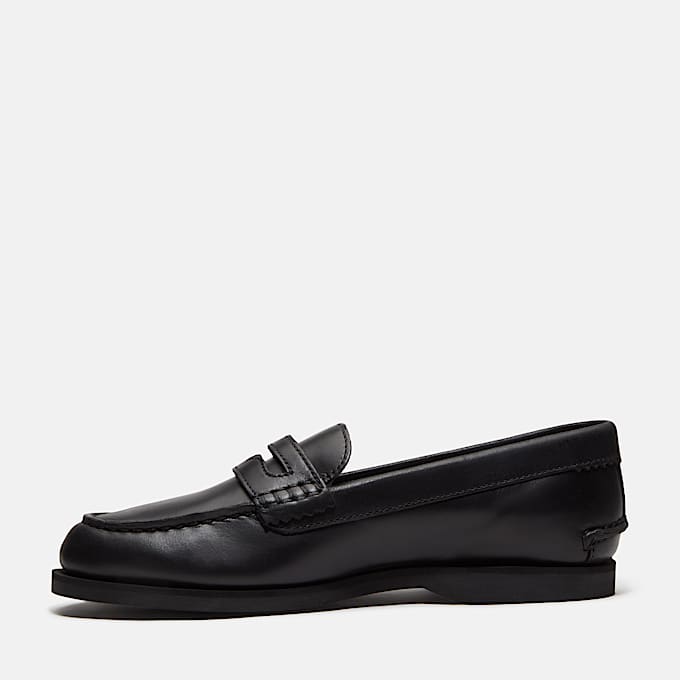Klassischer SliponBootsschuh fr Damen in Schwarz TBL Schwarz ALT6
