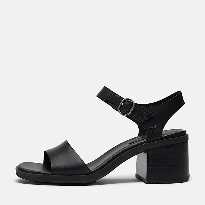 Bellevaux Backstrap Sandal for Women in Black TBL Black ALT10