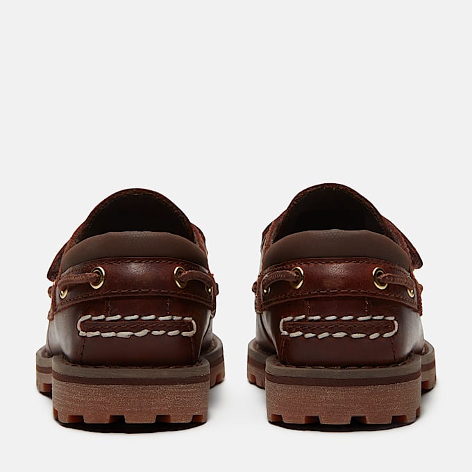 Timberland Authentic Boat Shoe for Toddler in Brown TBL Brown ALT5