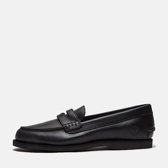 Klassischer SliponBootsschuh fr Damen in Schwarz TBL Schwarz ALT8