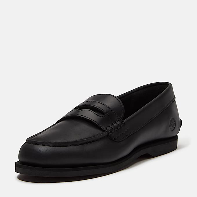 Klassischer SliponBootsschuh fr Damen in Schwarz TBL Schwarz ALT9