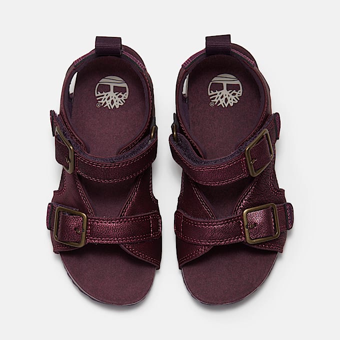 Castle Island Backstrap Sandal for Youth in Purple TBL Purple ALT2