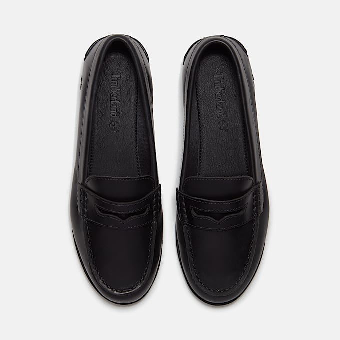 Klassischer SliponBootsschuh fr Damen in Schwarz TBL Schwarz ALT2