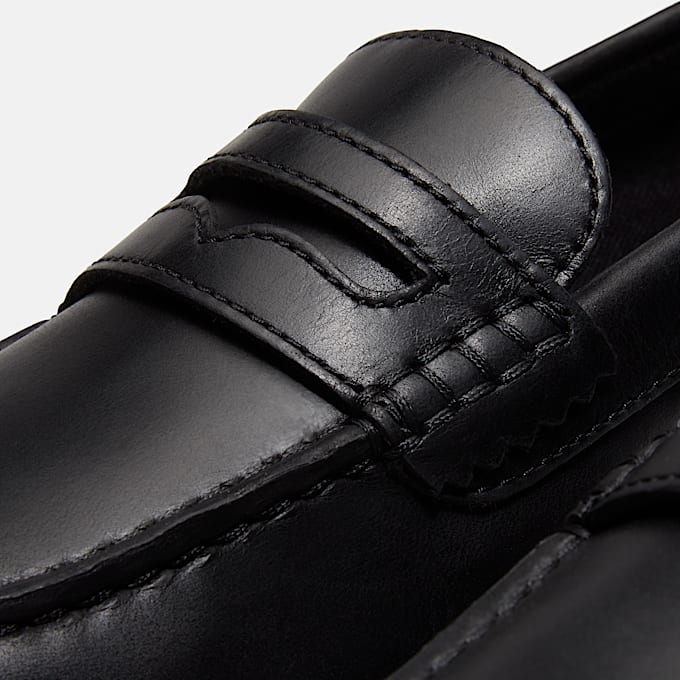 Klassischer SliponBootsschuh fr Damen in Schwarz TBL Schwarz ALT7