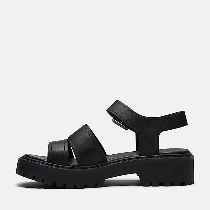 Stone Street PlateauSandale mit Fersenriemen fr Damen in Schwarz TBL Schwarz ALT6