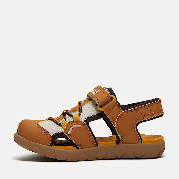 Perkins Row Fisherman Sandal for Youth in Yellow TBL Yellow ALT6