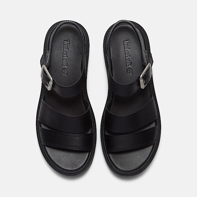 Stone Street PlateauSandale mit Fersenriemen fr Damen in Schwarz TBL Schwarz ALT2