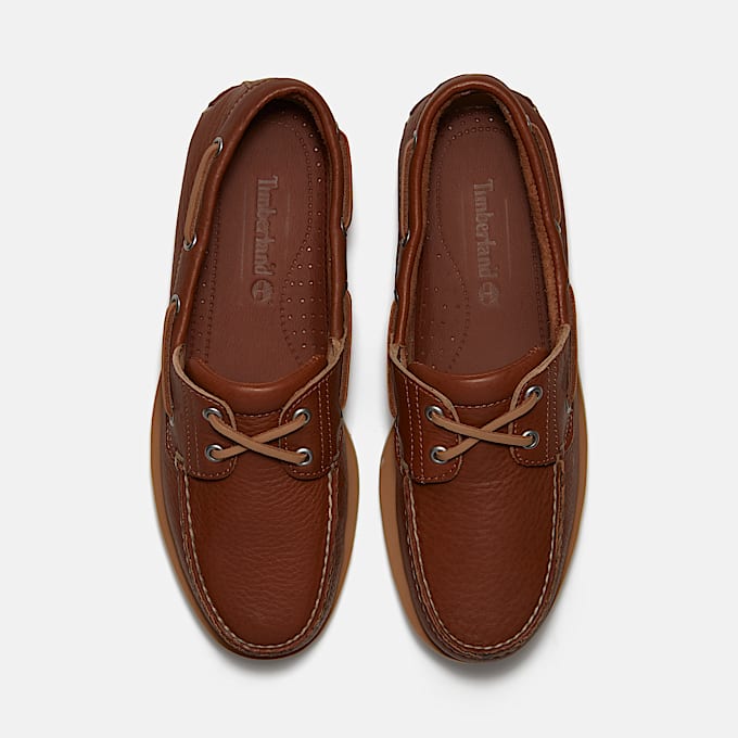 Lake House Classic 2-Eye Boat Shoe for Men in Brown