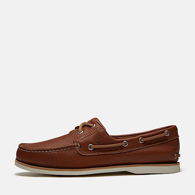 Lake House Classic 2-Eye Boat Shoe for Men in Brown