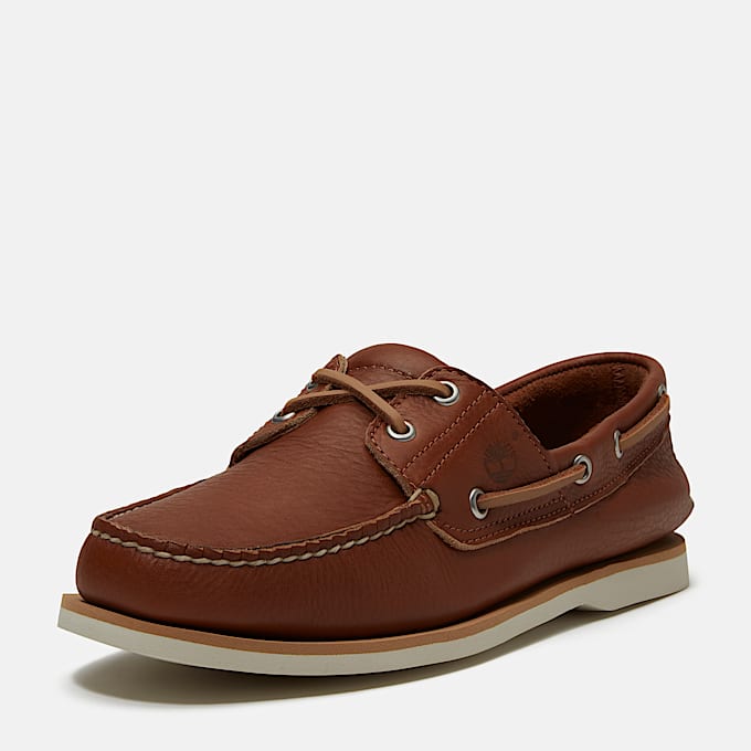 Lake House Classic 2-Eye Boat Shoe for Men in Brown