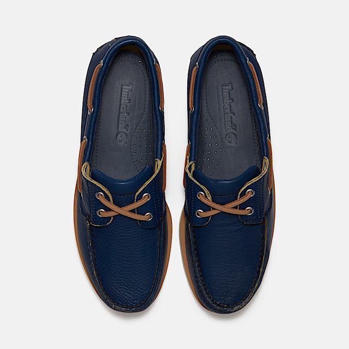 Lake House Classic 2Eye Boat Shoe for Men in Dark Blue TBL Blue ALT2