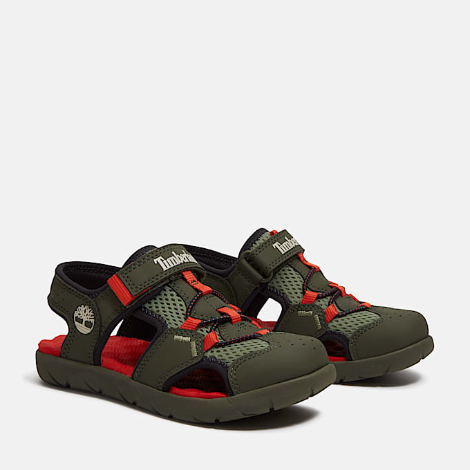 Perkins Row Fisherman Sandale fr Kinder Dunkelgrn TBL Grn ALT4