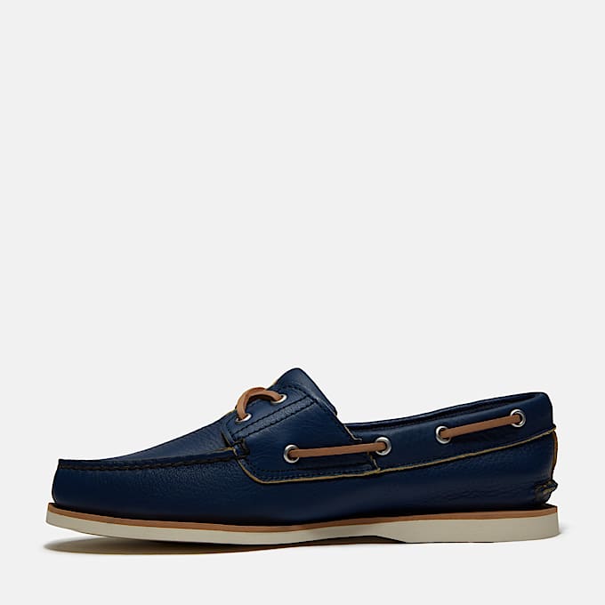 Lake House Classic 2Eye Boat Shoe for Men in Dark Blue TBL Blue ALT6