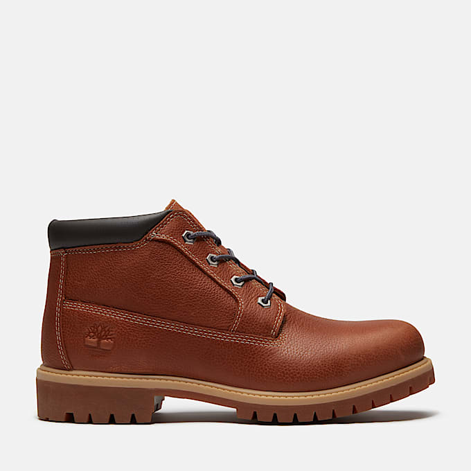Timberland Road Trip Premium Waterproof Chukka Boot for Men in BrownDark Grey TBL Brown HERO