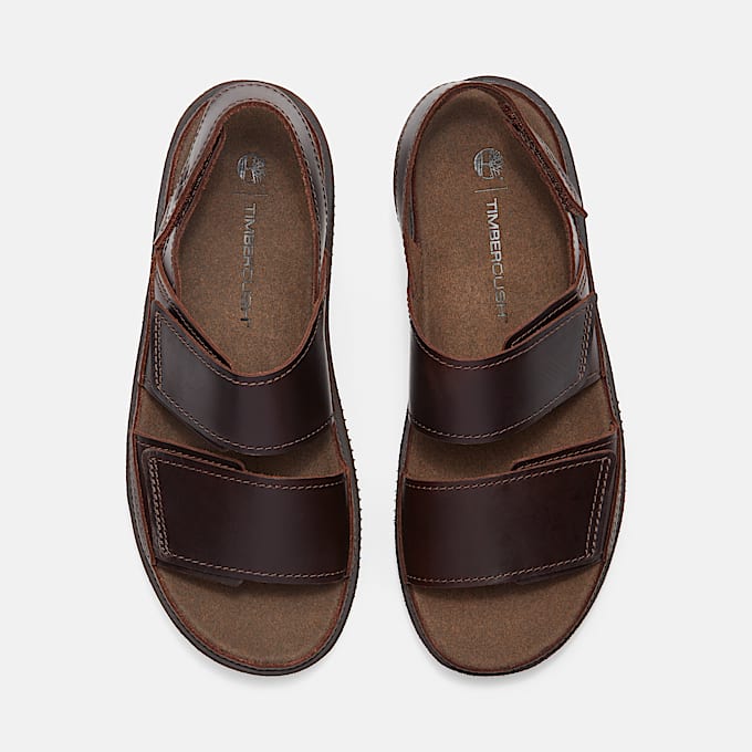 Casco Cove Backstrap Sandal for Men in Dark Brown TBL Brown ALT2