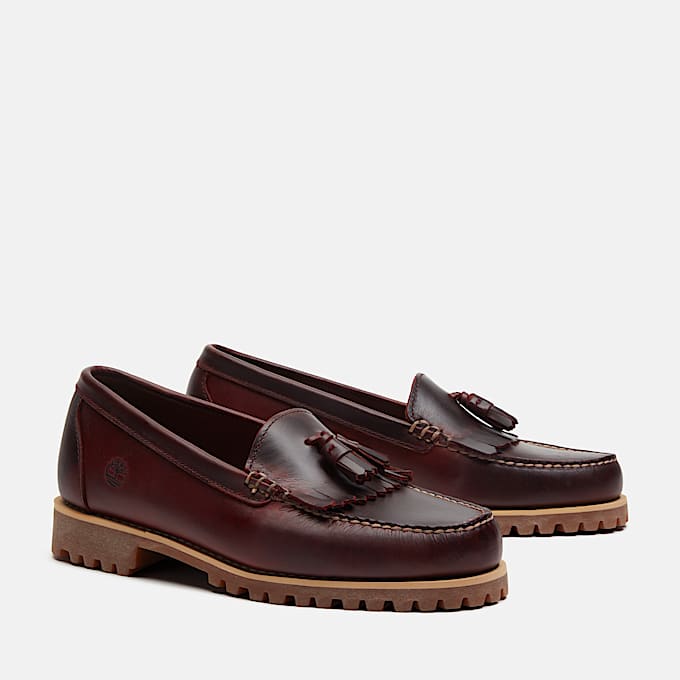 All Gender Timberland Authentic Kiltie Loafer in Burgunderrot TBL Burgunderrot ALT4