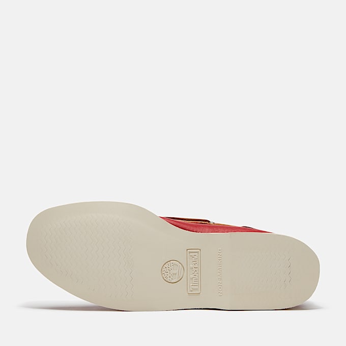 Klassischer Lake House 2senBootsschuh fr Herren in Rot TBL Rot ALT3