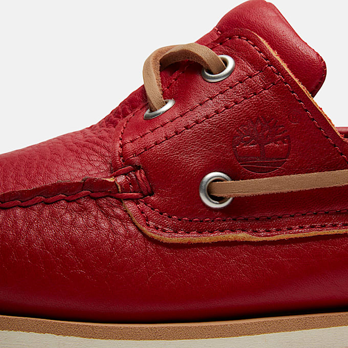 Klassischer Lake House 2senBootsschuh fr Herren in Rot TBL Rot ALT7