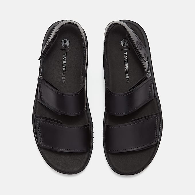 Casco Cove Backstrap Sandal for Men in Black TBL Black ALT2