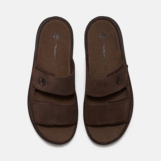 Casco Cove Slide Sandal for Men in Dark Brown TBL Brown ALT2