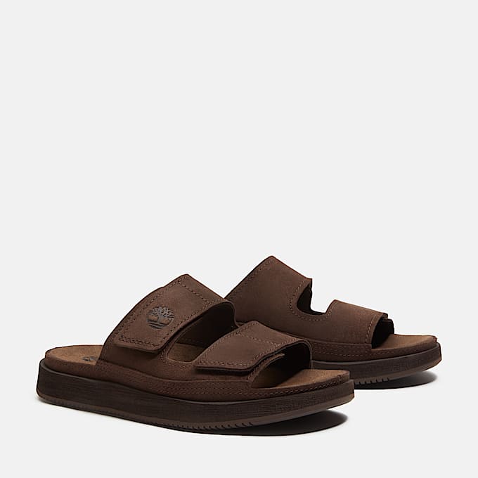 Casco Cove Slide Sandal for Men in Dark Brown TBL Brown ALT4