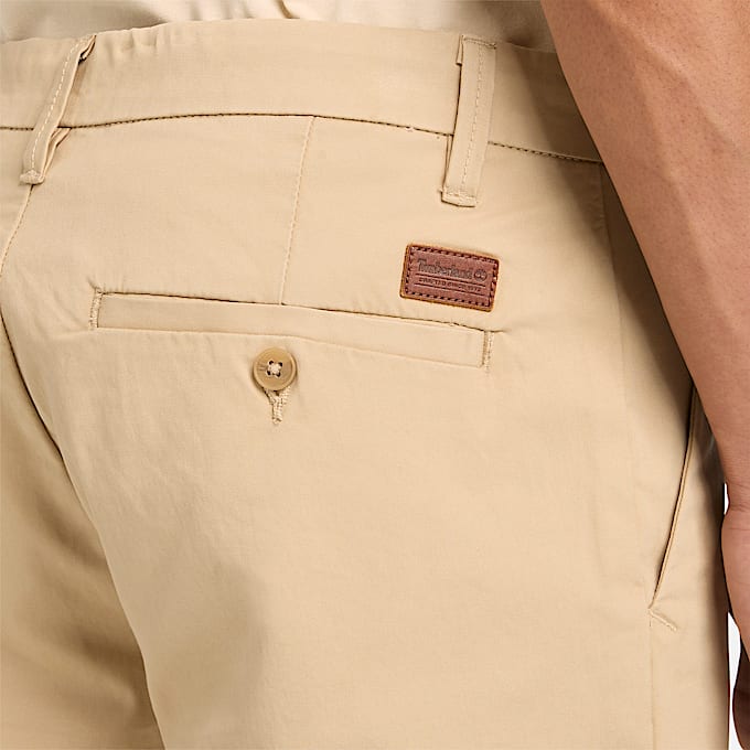 Claremont Chinohose aus Twill mit geradem Bein fr Herren in Beige TBL Beige ALT3