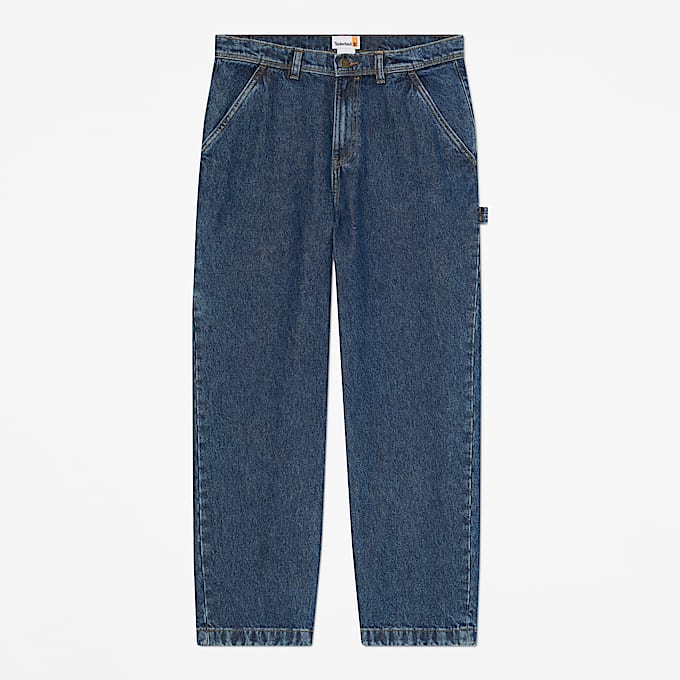 All Gender Denim Carpenter Trouser in Blue - 1